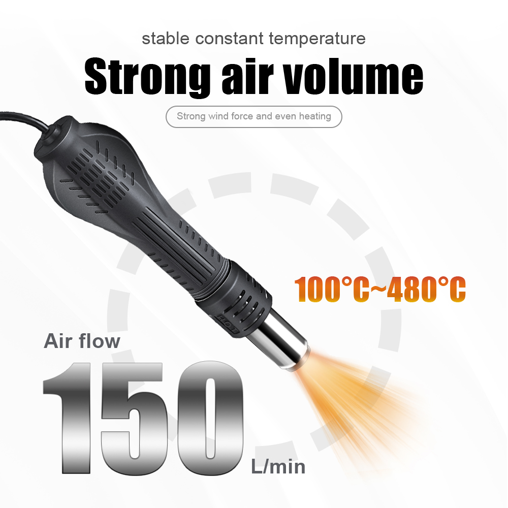 2 en 1 750W pistolet à Air cha - Hot Air Station 858 avis et prix
